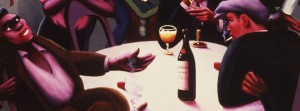 Detail of "The Liar" (1936) by Archibald Motley (1891-1981) (from The Collection of the Howard University Gallery of Art, Washington, DC. © Valerie Gerrard Browne.)