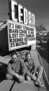 Bill Kubesczko, (left) and operations manager David Alderson during the venue's early years. photo by Stormi Greener, Star Tribune 