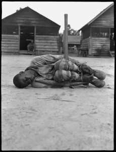 Unknown prisoner, Georgia labor camp photograph by John L. Spivak, ca. 1932 Discipline in the forced labor system differed little from discipline during slavery