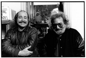 Robert Hunter and Jerry Garcia - Photographer unknown