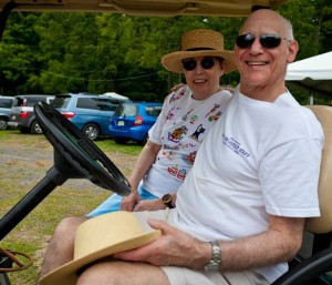 Andy and Babs Braunfeld at the 2011 Philadelphia Folk Festival.