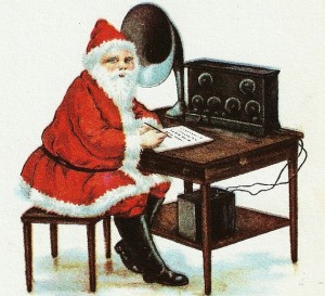 Santa on the radio