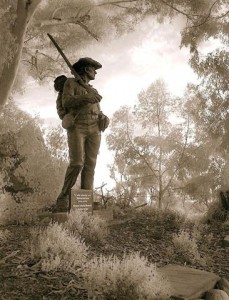 Mormon Battalion Monument in Presidio Park, San Diego, California.