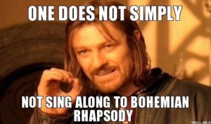 Sing along Bohemian Rhapsody