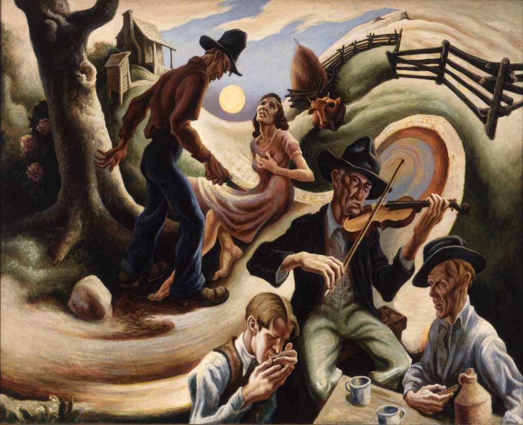The Ballad of the Jealous Lover of Lone Green Valley - Thomas Hart Benton, 1934