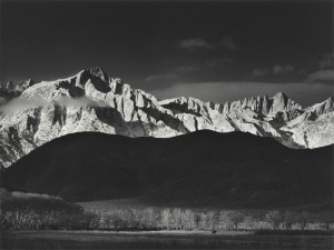 Winter Sunrise, Sierra Nevada from Lone Peak, Ansel Adams, 1944