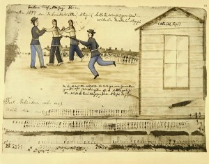 Amos Bad Heart Bull's depiction of the death of Crazy Horse, September 5, 1877