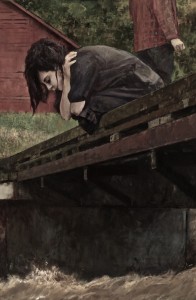 Two Sisters (center panel) 2013, by Julyan Davis
