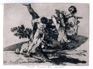 Francisco Goya: "Disasters of War — No. 39: A Heroic Feat! With Dead Men!" (1810-1820) (Source: cargocollective.com)