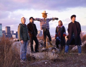Sonic Youth in 1985: (from left) Thurston Moore, Lee Ranaldo, Kim Gordon, early drummer Bob Bert (Image: James Welling)