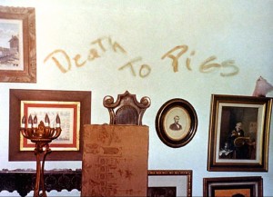 Blood on the walls: LaBianca crime scene, 1969 (Image: CieloDrive.com)