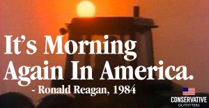 Post-'60s conservatism triumphant: Reagan's new "Morning in America" (Image: Wikipedia)