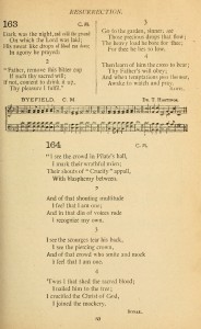 Hymnal page with lyrics to "Dark was the night, cold was the ground"/"Gethsemane" by Thomas Haweis (source: hymnary.org)