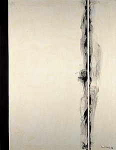 Barnett Newman “Stations of the Cross: lema sabachthani” (1958-1966) Station One, National Gallery of Art.