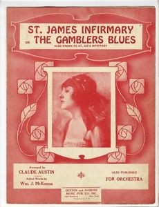 Sheet music for 'St. James Infirmary'