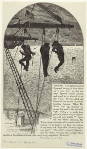 Hanging Of Ringleaders From The Yard-Arm. The New York Public Library Digital Collections. 1882