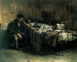  Cristóbal Rojas: "La miseria" (1886) (Galería de Arte Nacional, Caracas; Wikipedia)