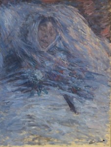 Claude Monet: "Camille on her deathbed" (1879) (Musee d'Orsay; Wikipedia)