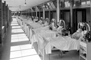 T.B. patients at Waverly Hills Sanatorium, Louisville, Kentucky, 1930s (historic photo: WHS Memorial website)