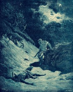 Gustave Doré: "Death of Abel" (Bible engraving, 1886) 