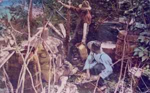 Moonshiners in the North Carolina mountains (postcard, c. 1900) (un-sourced)