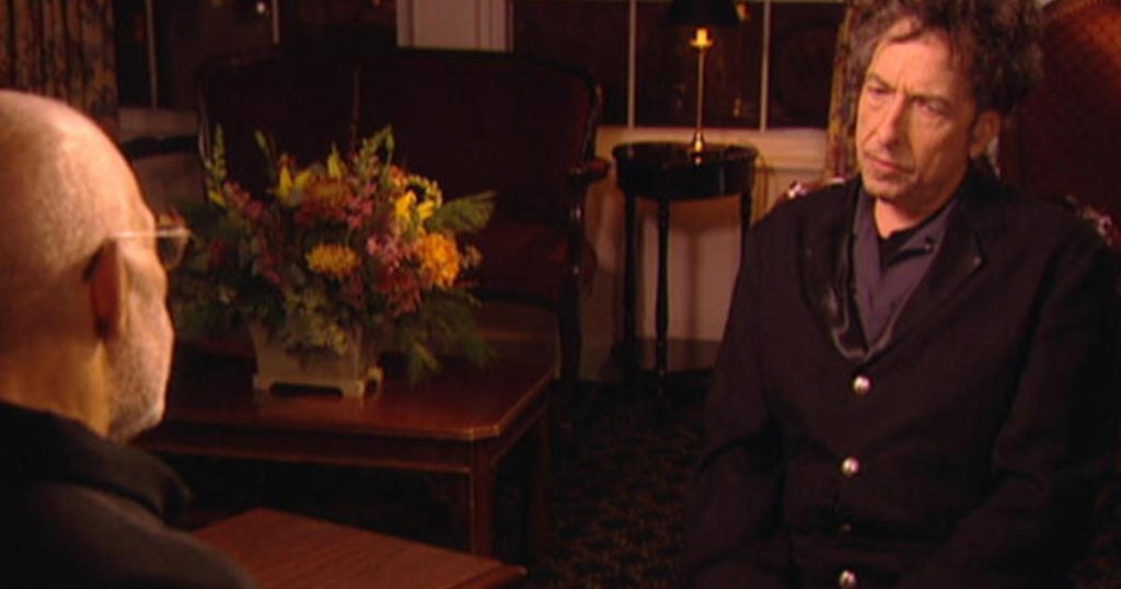 Screencap of CBS News 60 Minutes Interview with Bob Dylan (2004)