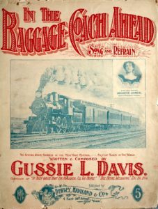Sheet music: "In the Baggage Coach Ahead" (1896)