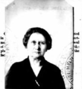 Nellie Watson Klapmeyer - passport photo (1925)